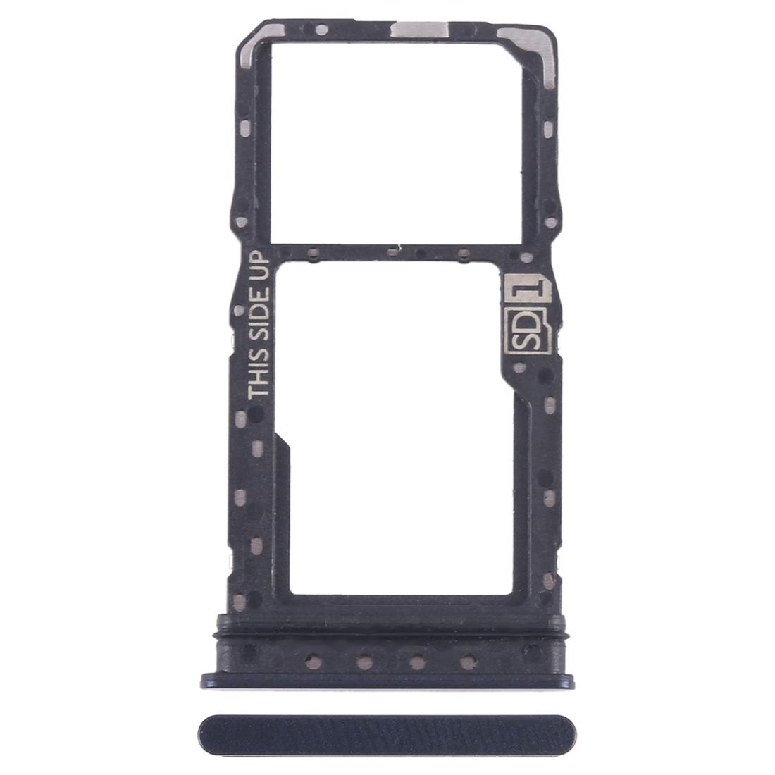 Motorola Moto G 5G 2023 SIM Card Tray Replacement with Micro SD Holder Black