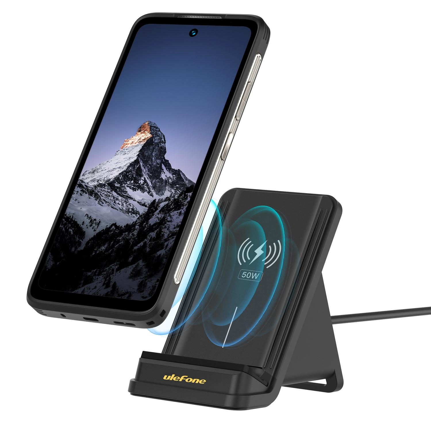 Air-Cooled Wireless Charger Stand Fast Charging Dock for iPhone & Android