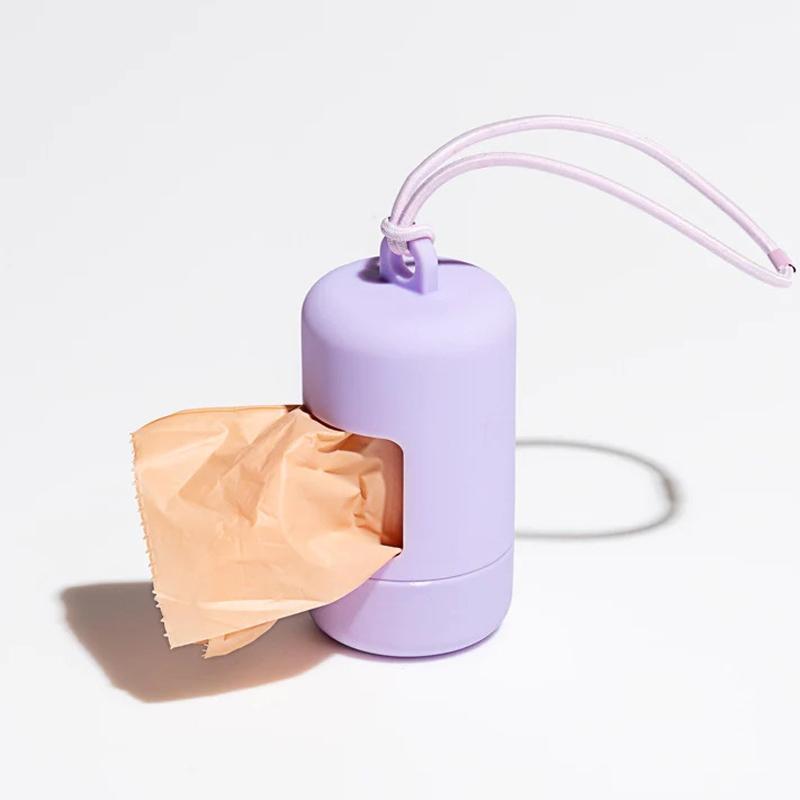 Portable Dog Poop Bag Dispenser with Leash Clip & Waterproof Case for Easy Pet Waste Cleanup