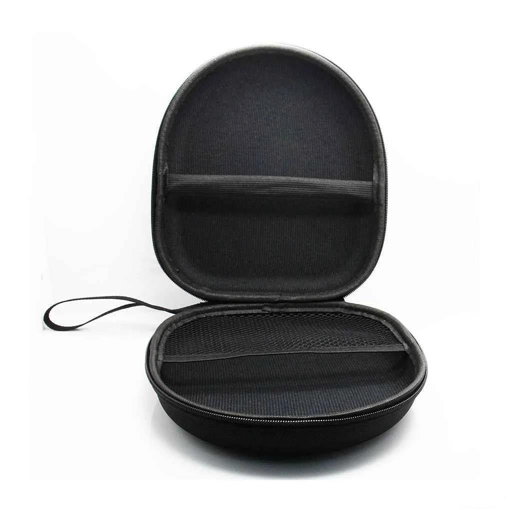Portable Headphone Carrying Case with Zipper Hard Shell Travel Organizer