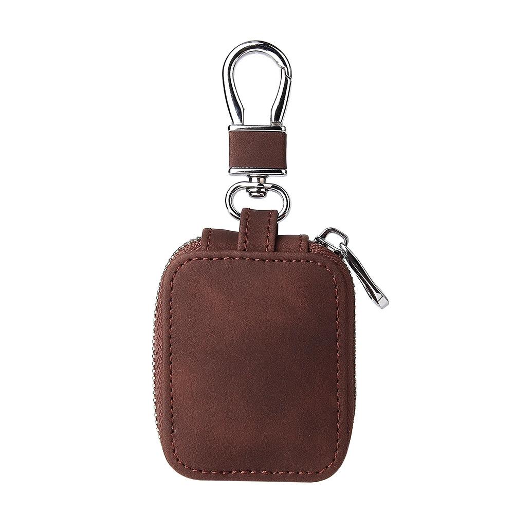 Vintage Leather AirPods Case coffee color with Hook Protective Cover for AirPods Pro