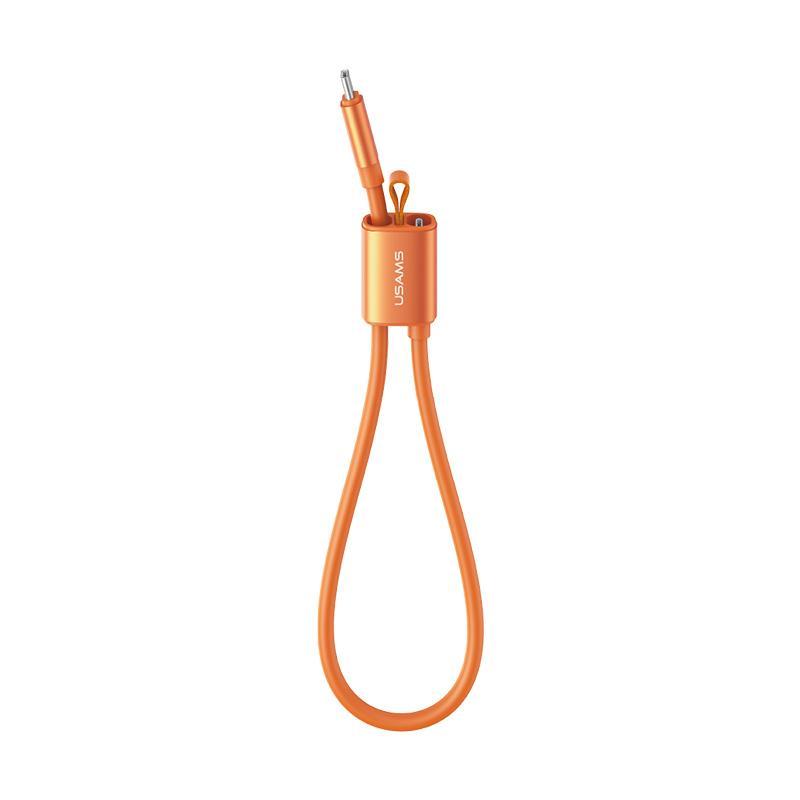 60W Fast Charging USB C Cable Lanyard Short Silicone Type C Charger Cable