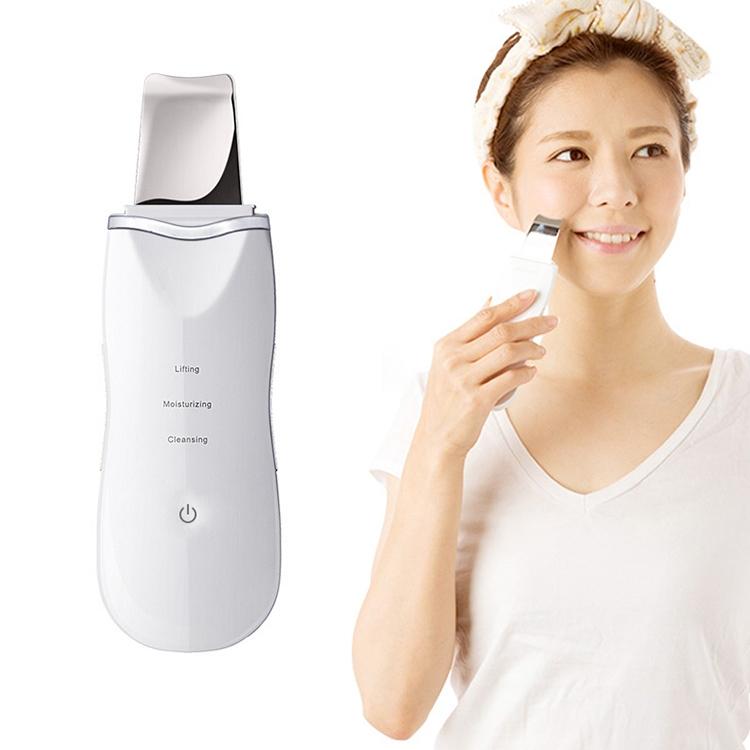 Ultrasonic Skin Scrubber Face Spatula Blackhead Remover