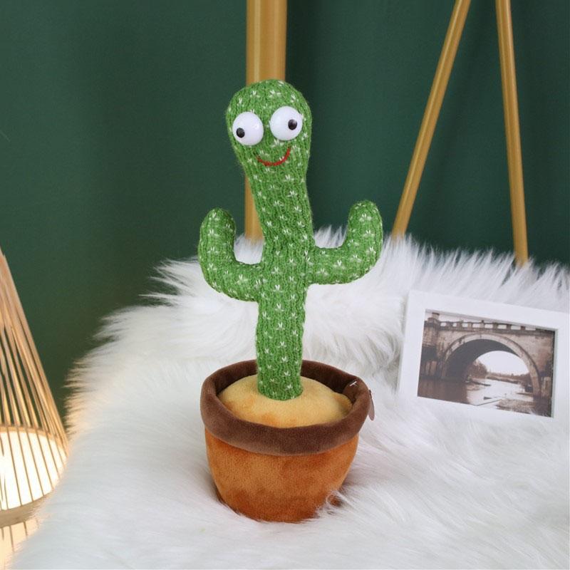 Dancing Cactus Toy Singing Plush with 120 Songs Interactive Talking Cactus Doll for Kids