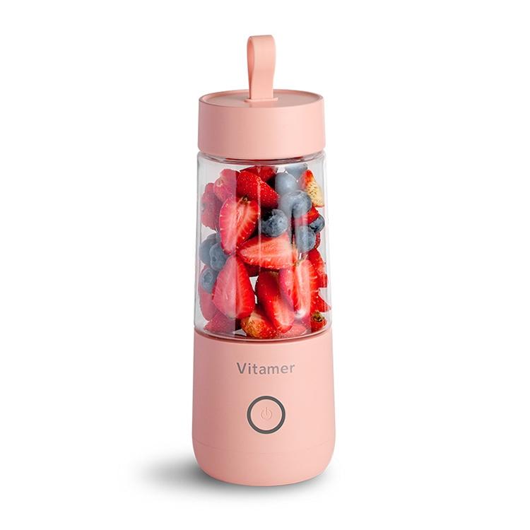 Vitamer Portable Blender Bottle USB Rechargeable Mini Juicer for Smoothies and Fresh Juice