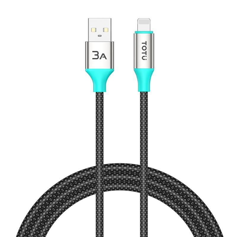 15W Fast Charging Cable Braided Aluminum Durable Data Sync Cord
