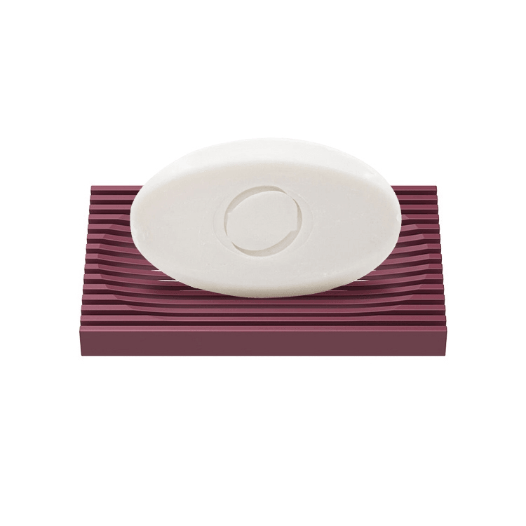 Soft Rubber Self-Draining Soap Dish for Bathroom Countertop Bar Soap