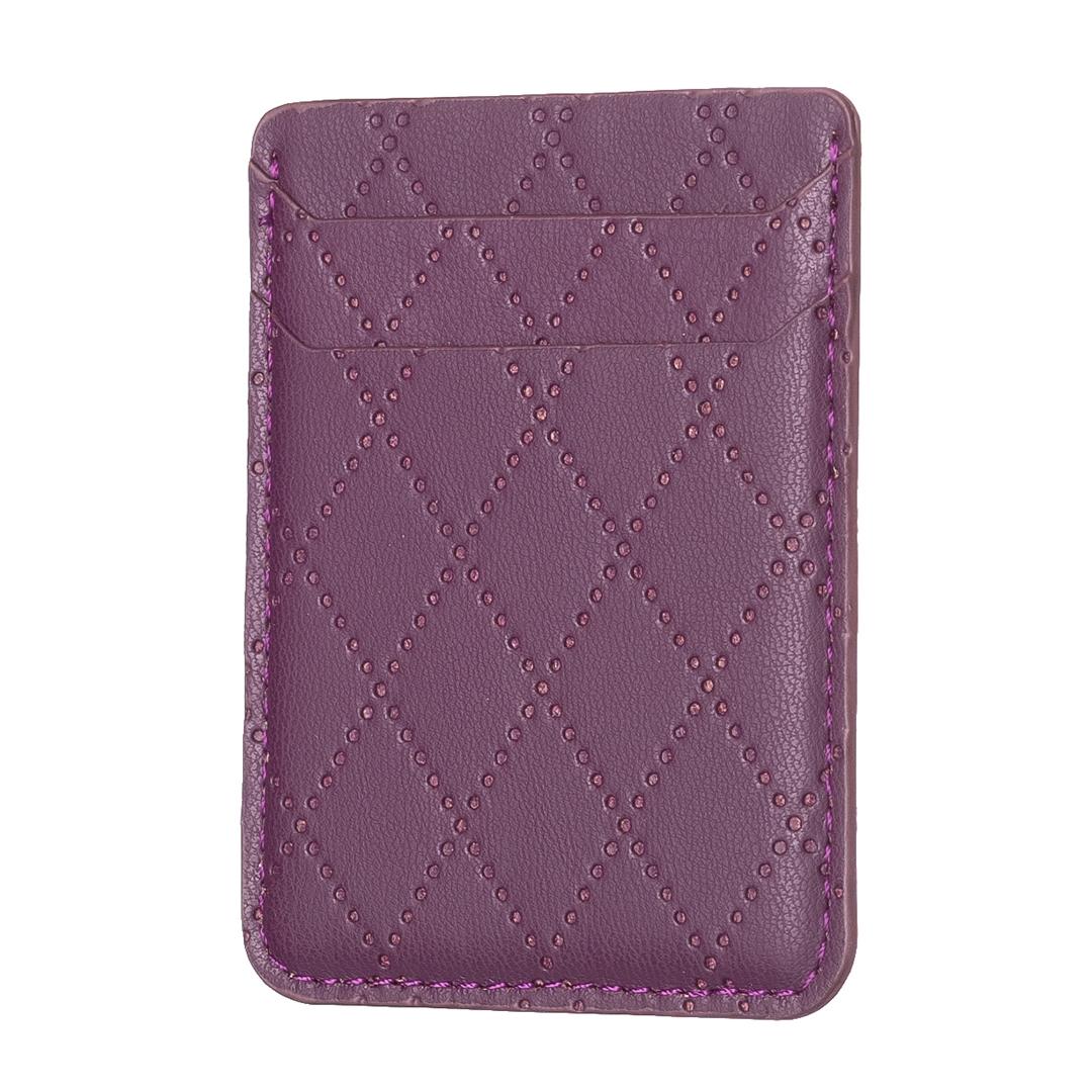 Slim Adhesive Phone Card Holder Wallet with PU Leather Multi-Slot Design