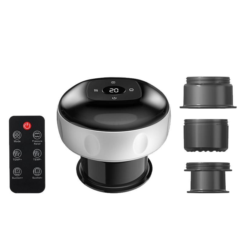 12-Speed Smart Cupping Therapy Massager Set with Remote & Heat, Deep Tissue Recovery Kit