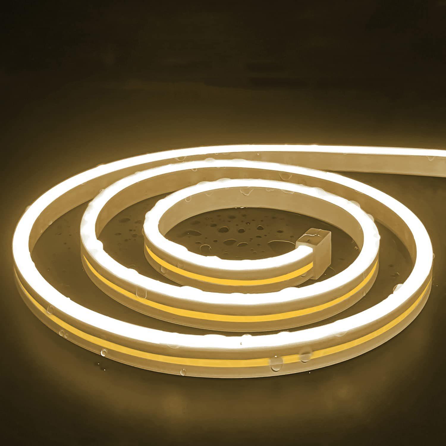 USB Powered Flexible Neon LED Light Strip 2m Waterproof Silicone Ambient Lighting
