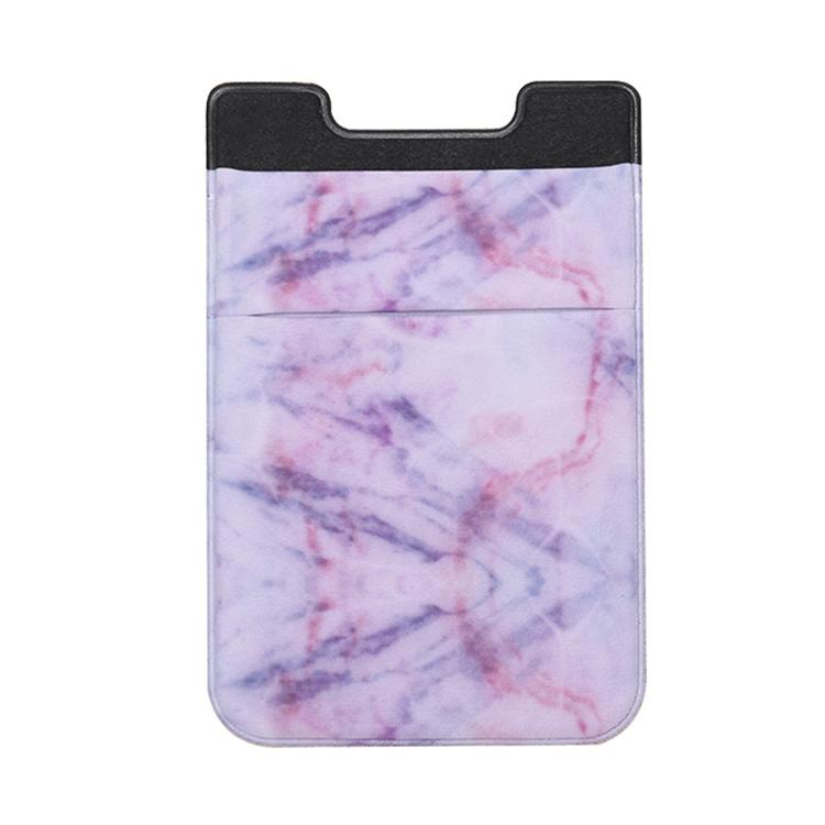 Marble Pattern phone card holder with Stretch Pocket Slim stick-on wallet for phone
