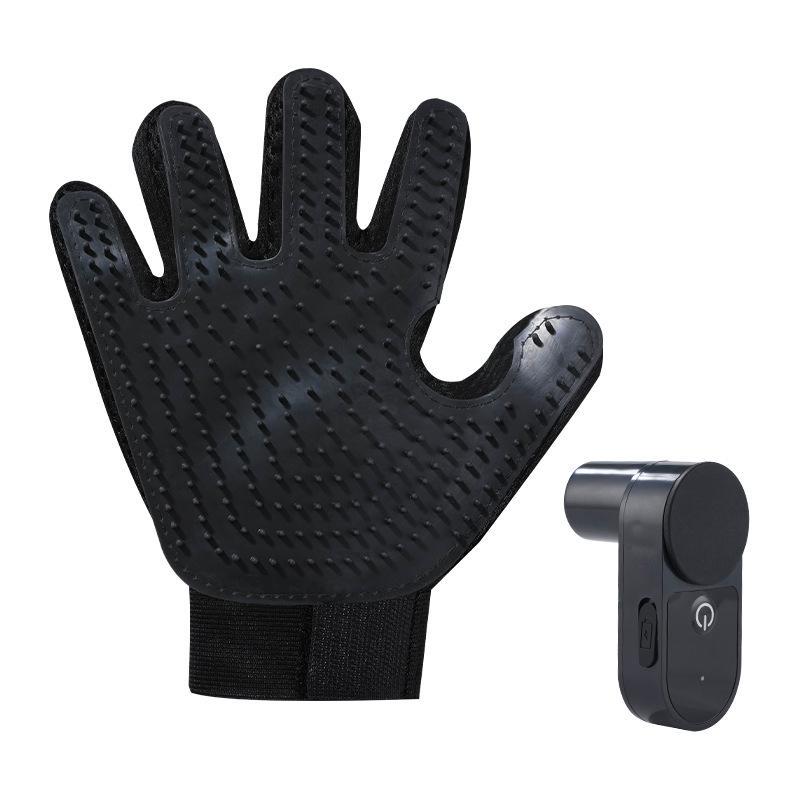 Pet Grooming Gloves for Cats & Dogs with Massage Brush & Water Mist Cleaner