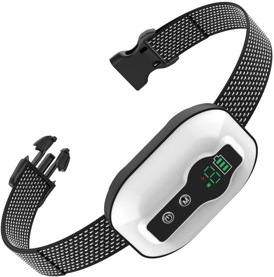 Smart Anti-Barking Dog Collar, Waterproof with Adjustable Sensitivity & 3 Training Modes