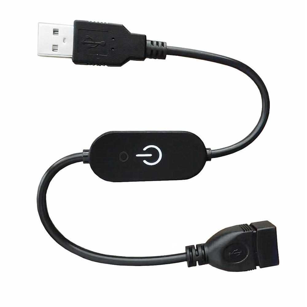 USB LED Touch Dimmer Controller for Single Color Lights, Adjustable Brightness