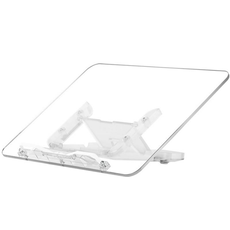 Adjustable Acrylic Book Stand for iPad, Tablets & Reading Desk Display