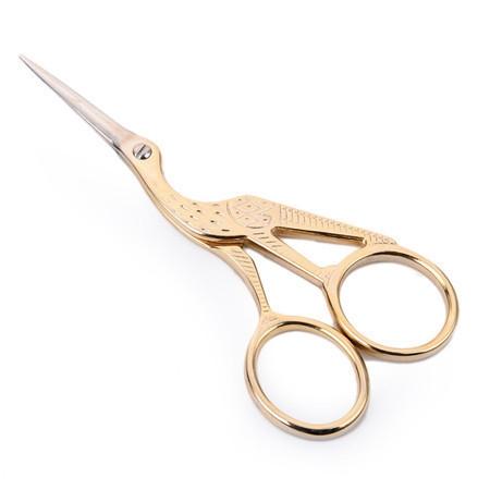 Vintage Crane Embroidery Scissors Stainless Steel Cross Stitch Scissors for Sewing & Needlework