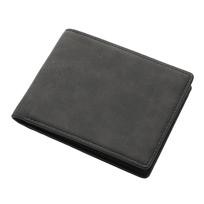 Men's Leather Wallet with Zipper Coin Pocket and Multi Card Holder