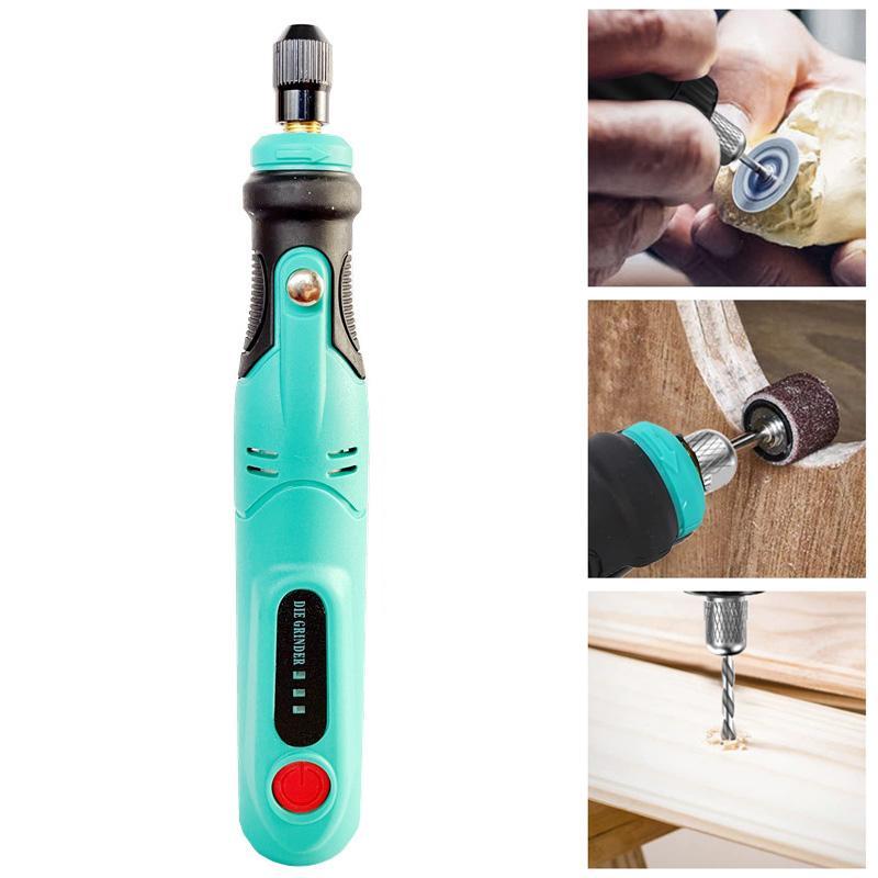 Cordless Mini Rotary Tool Kit 60PCS USB Rechargeable Engraving Drill Pen