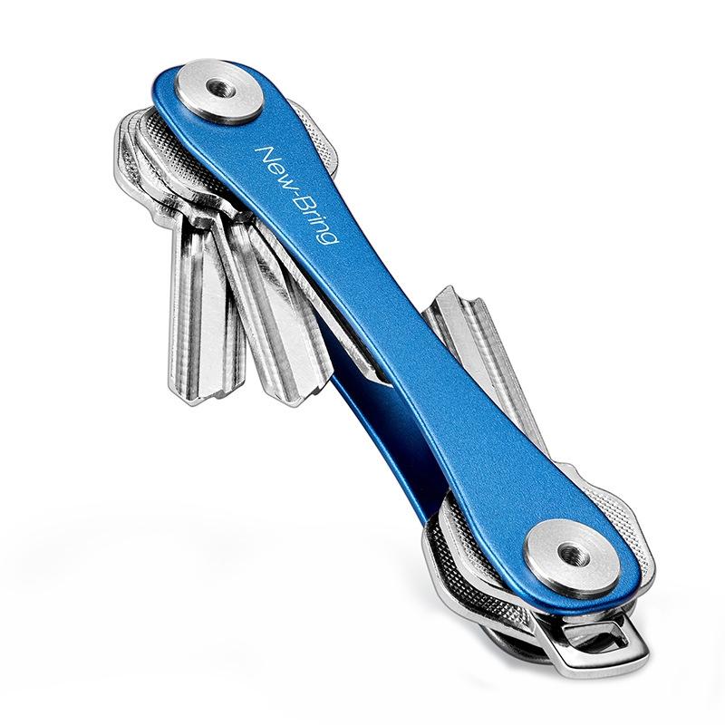 Mini Key Organizer & Multi-Tool Keychain with Bottle Opener and Emergency Utility Functions