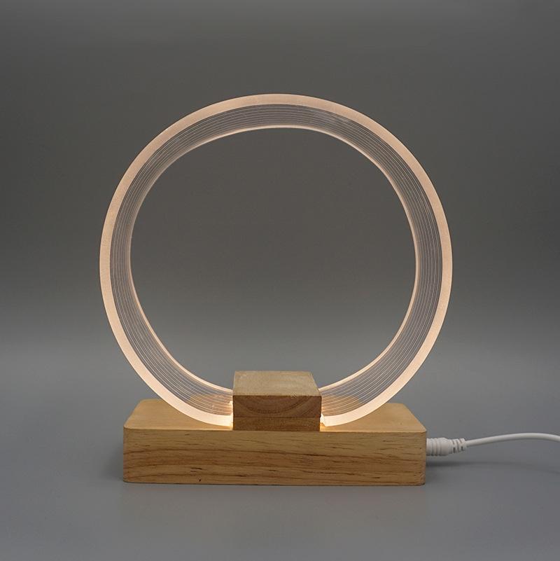 LED Desk Lamp USB-Powered Warm White Bedside Night Light