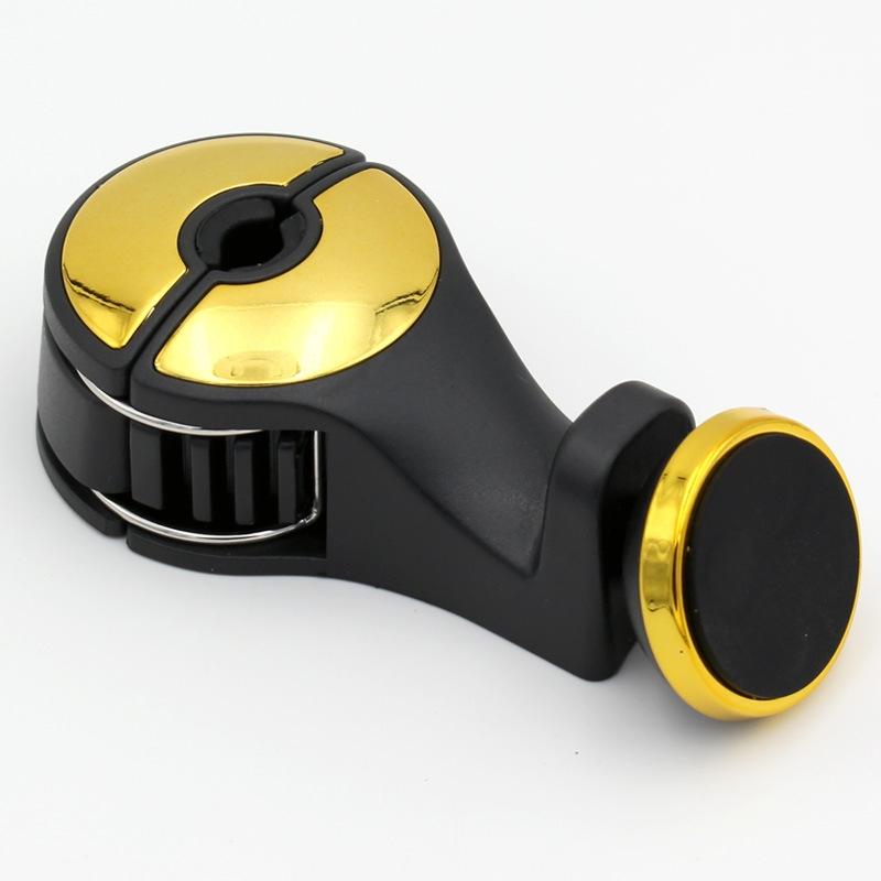 Magnetic Car Headrest Phone Holder & Storage Hook Organizer