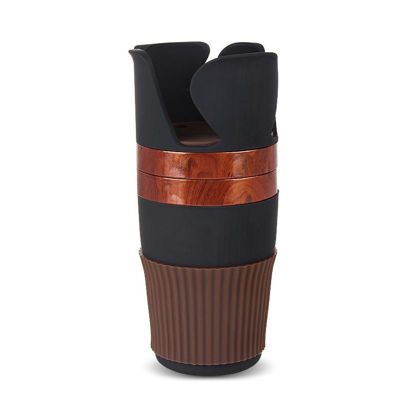 360° Rotating Car Air Vent Cup Holder & Phone Storage Organizer