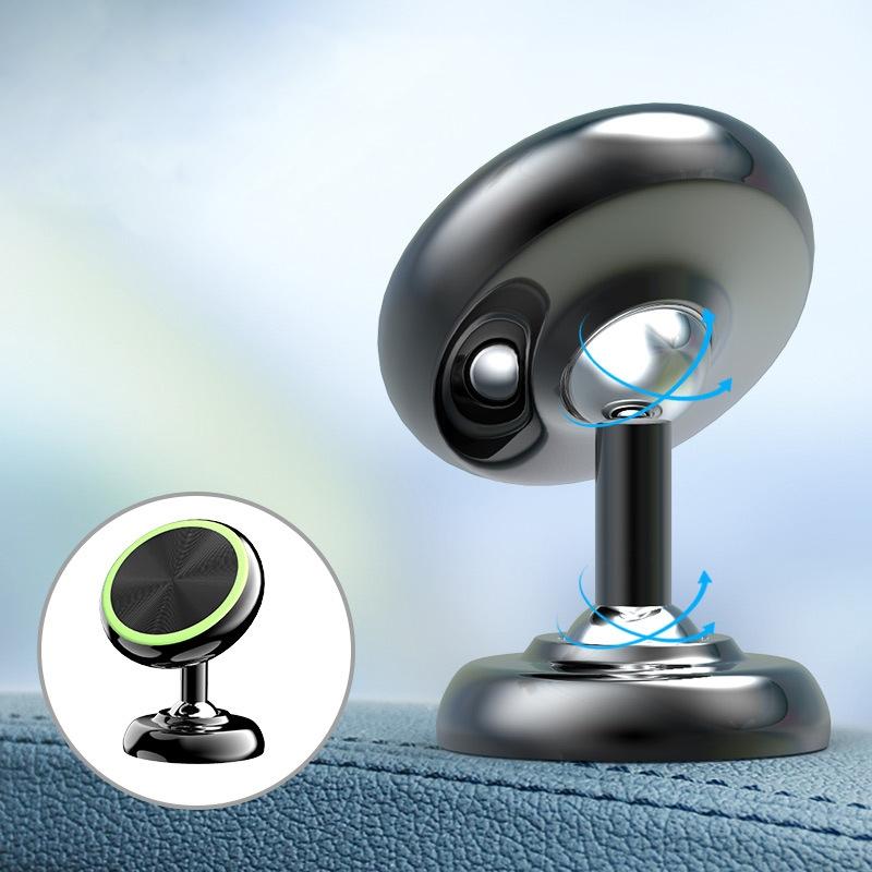 Magnetic Car Phone Holder with Strong Suction & Luminous Safety Ring