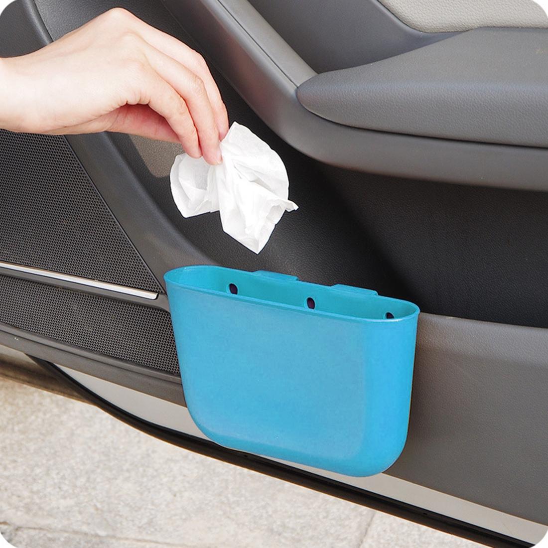 Car Cup Holder Trash Can Portable Car Garbage Bin Compact Vehicle Organizer