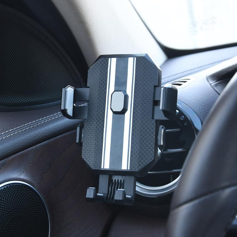 360° Car Vent Phone Holder with One-Touch Lock for 4.7–6.7 Inch Smartphones