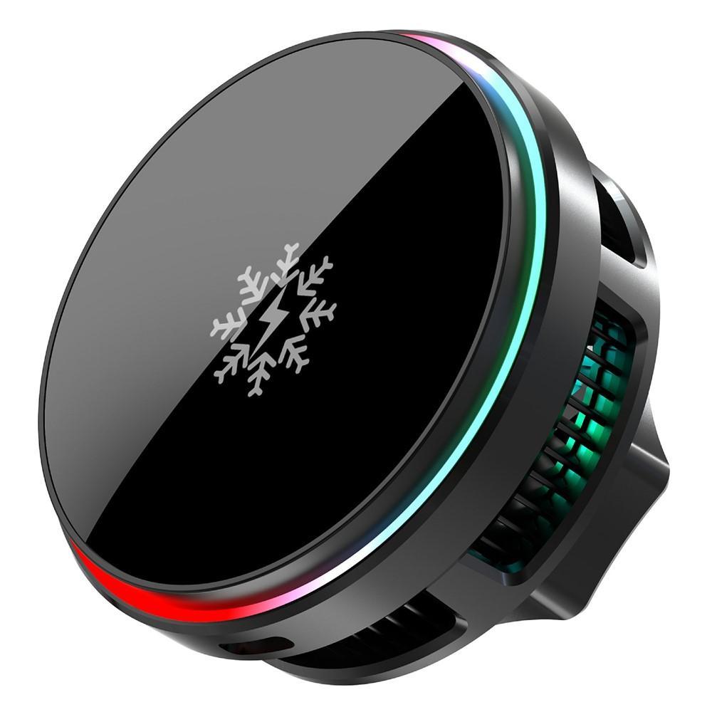 S32 15W Magnetic Wireless Car Charger with Semiconductor Cooling Fast Charging Phone Holder