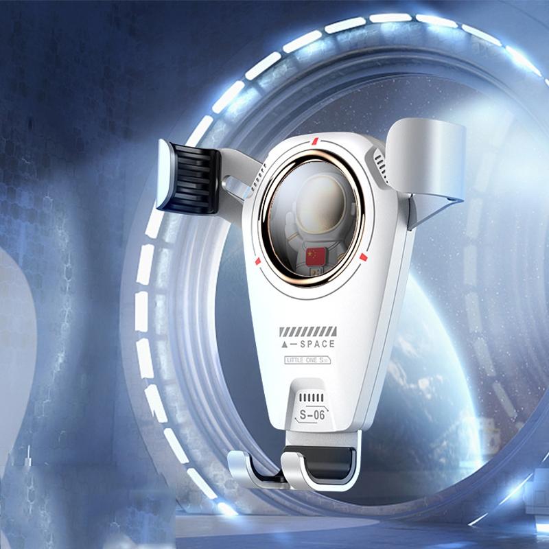 S-06 Car Phone Holder Gravity Air Vent Phone Holder with 360 Rotating Retractable Design