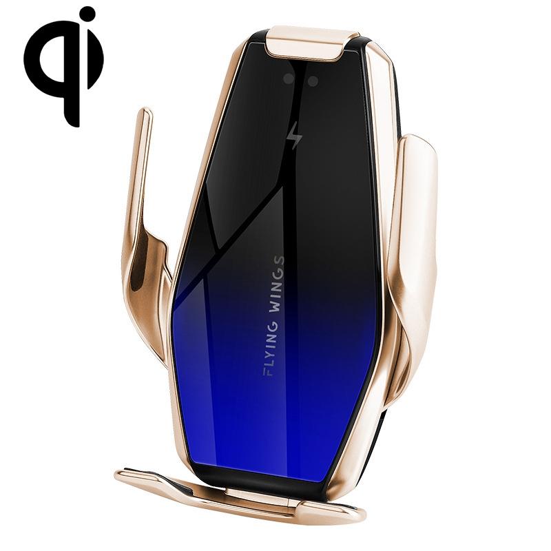 S7 Wireless Car Charger Mount 15W Fast Charging Auto Clamping Phone Holder with 360 Rotation