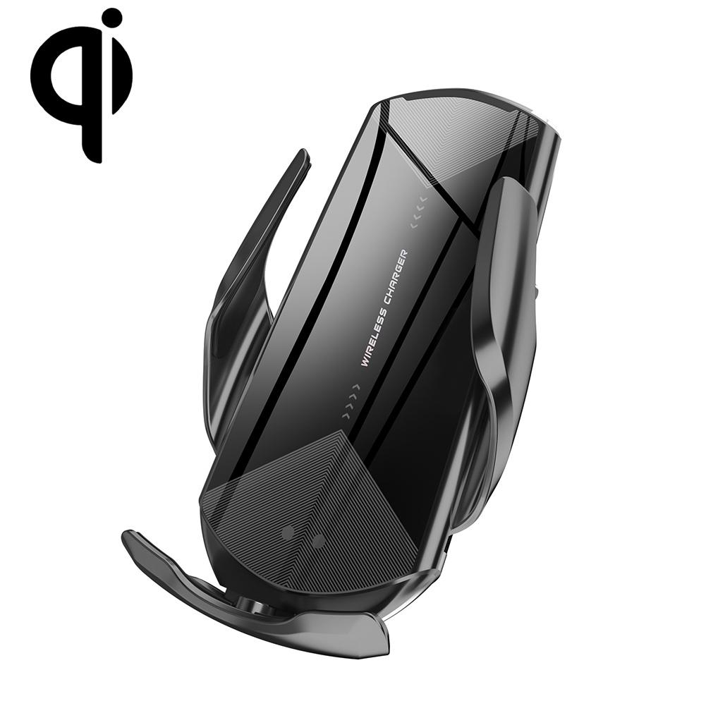 15W Magnetic car phone holder Wireless Charger Auto Clamping Car Mount with Universal Magnetic Connectors