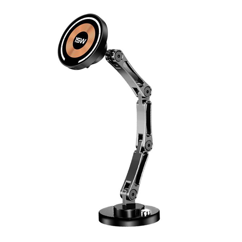 360° Rotating MagSafe Car Charger 15W Wireless Car Charger Magnetic Dashboard Phone Holder