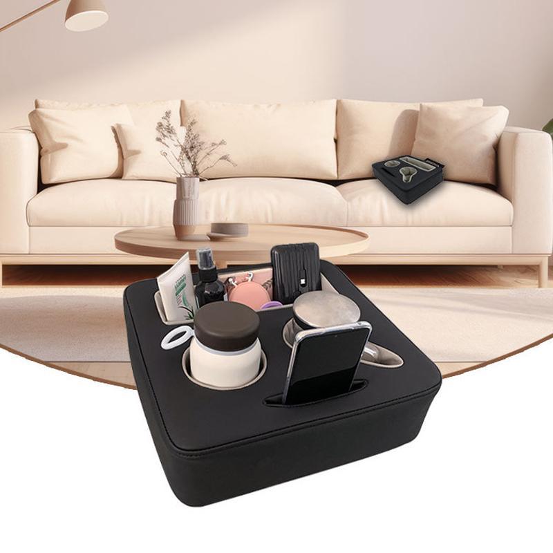 Universal Car Cup Holder Organizer Leather Car Seat Gap Storage Box Waterproof Car Interior Organizer