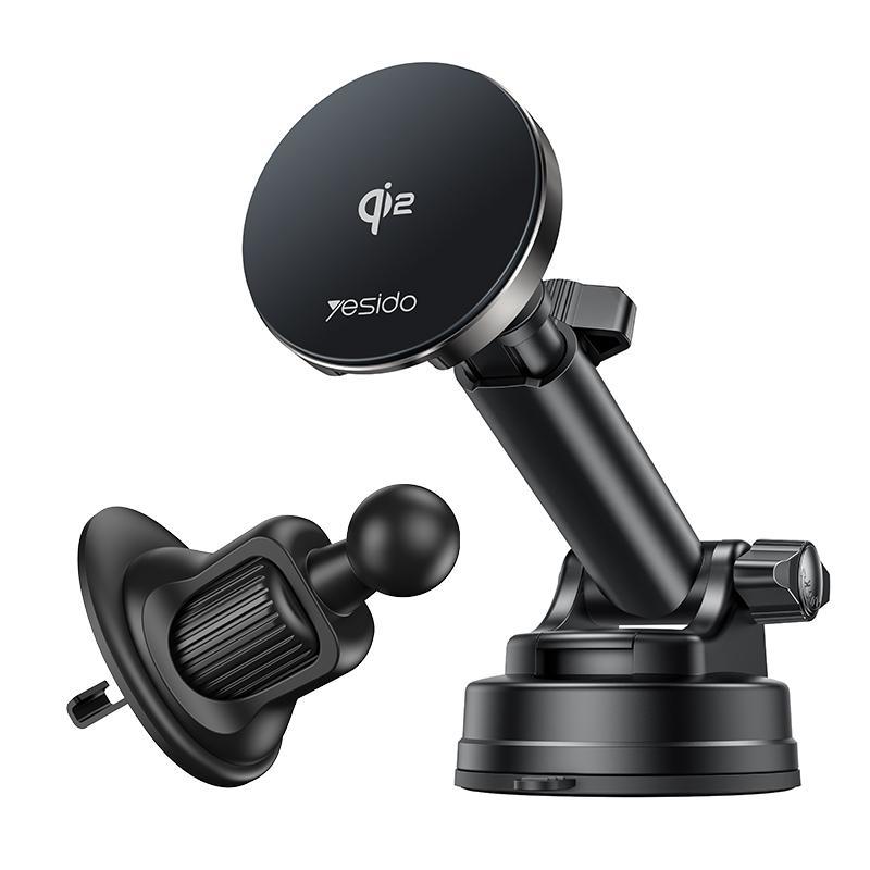 DS30 Magnetic Wireless Car Charger 15W Wireless Charging Stand for Car and Desk