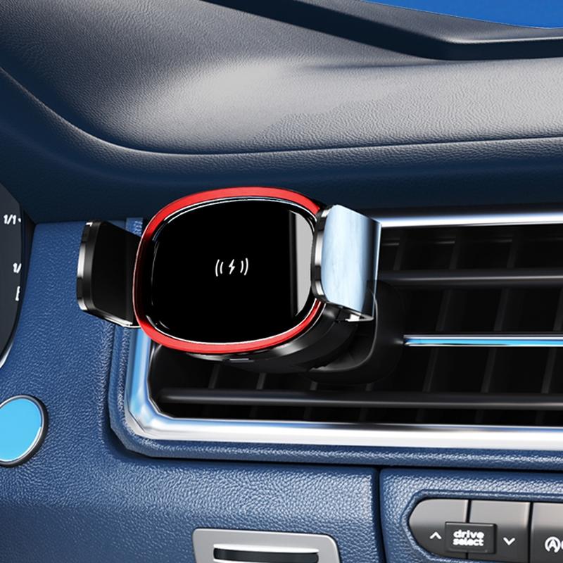 15W Wireless Car Charger Mount Auto Clamping Qi Fast Charging Car Phone Holder