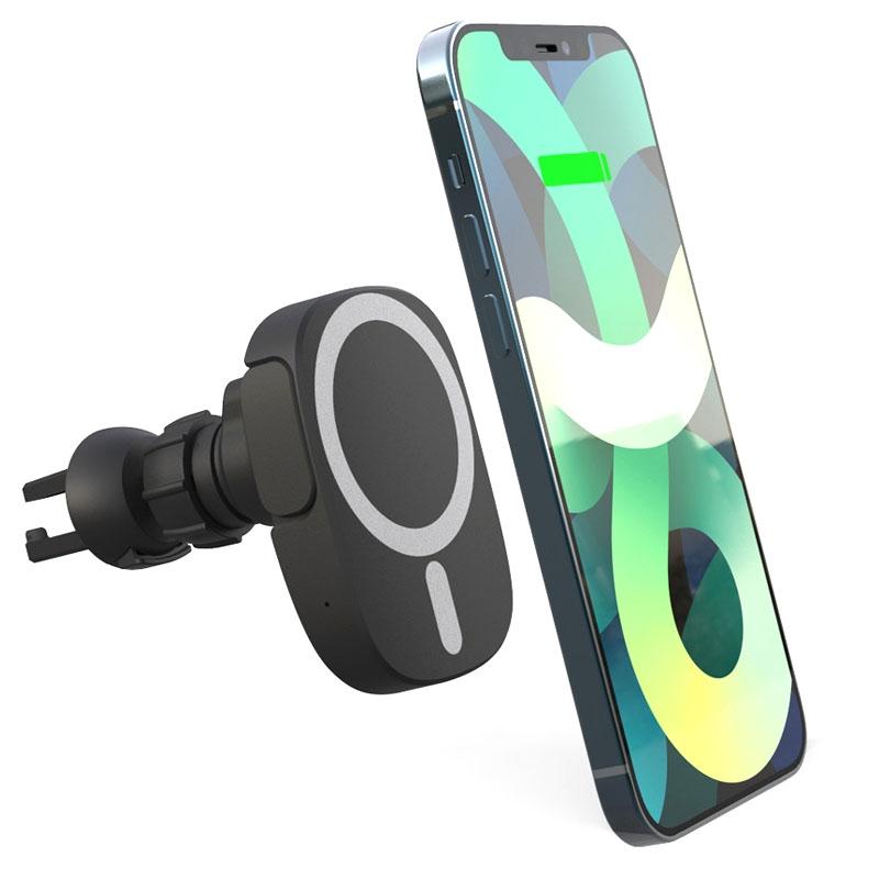 15W MagSafe Car Charger Magnetic Wireless Car Mount for iPhone 12 13 with 360 Degree Rotation
