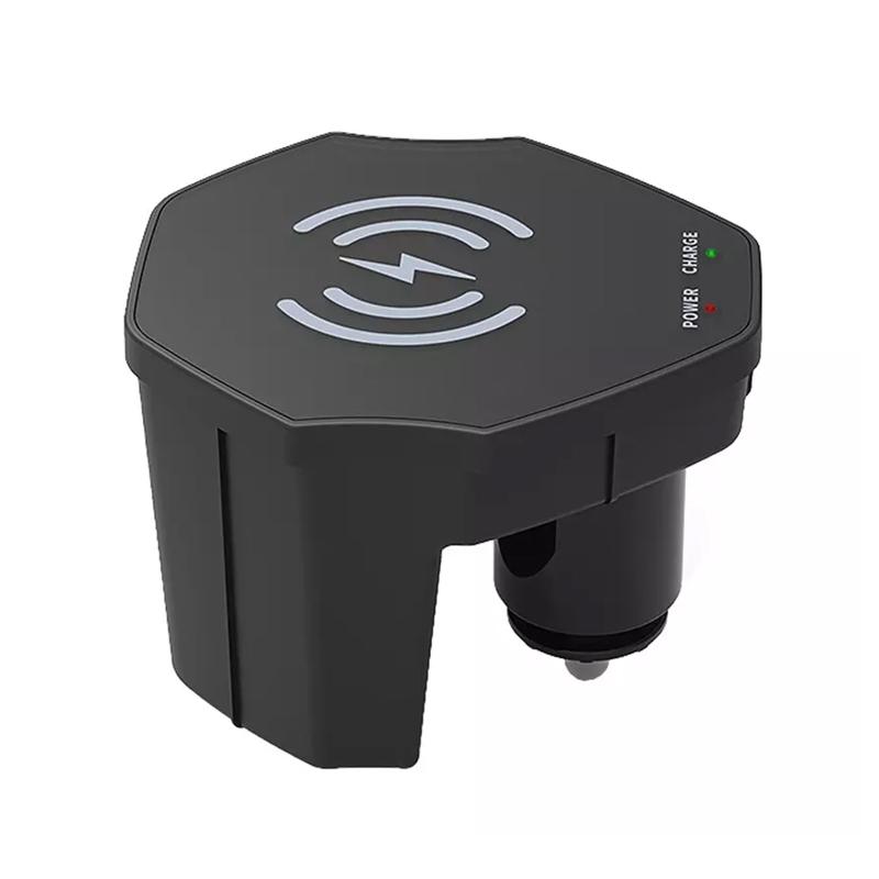 Audi A6L Magnetic Wireless Car Charger 15W Fast Charging Cigarette Lighter Phone Mount