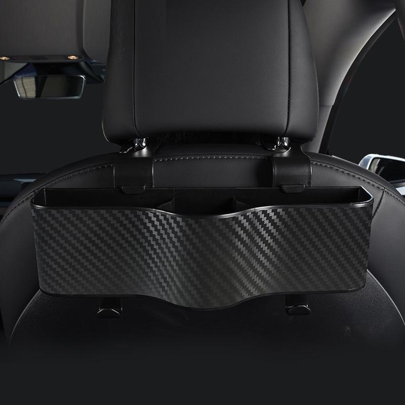 Car Seat Back Organizer with Cup Holder Rear Backseat Storage Box