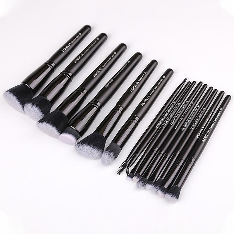 Zoreya Brand Soft Synthetic Bristles Makeup Brush Set Eye Ma