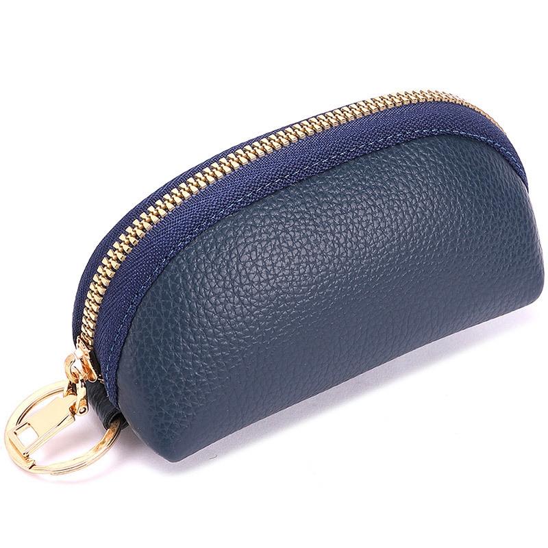 Large Capacity Car Key Pouch Soft PU Leather Key Organizer Wallet Coin Purse