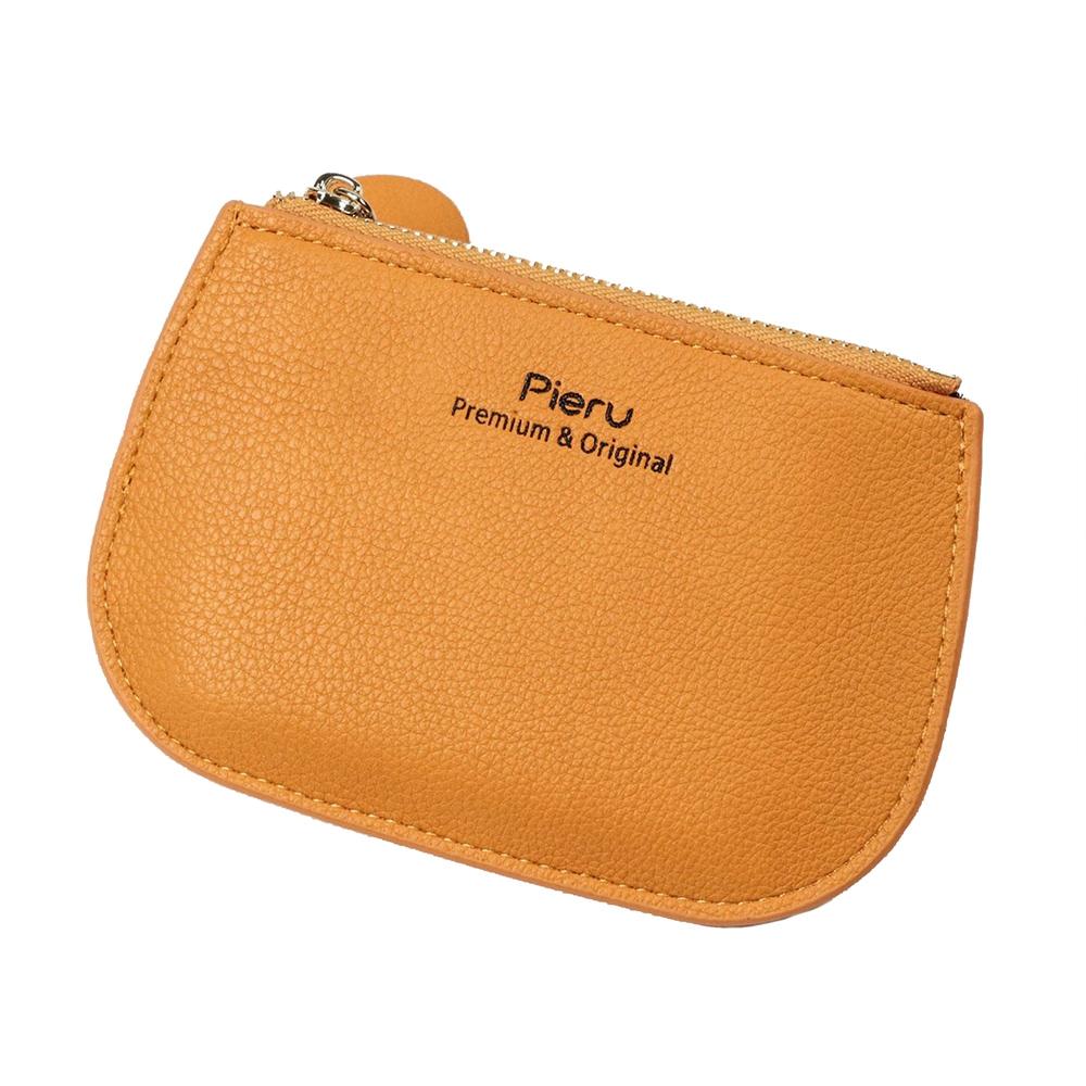 Ultra Thin Womens Coin Purse Mini Card Holder Wallet with Zipper and Multiple Card Slots