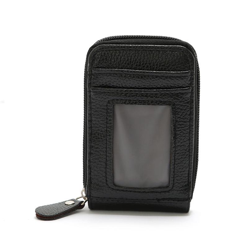 Compact Woven Card Holder Wallet Mini Coin Purse with Zipper for Women Students and Everyday Carry