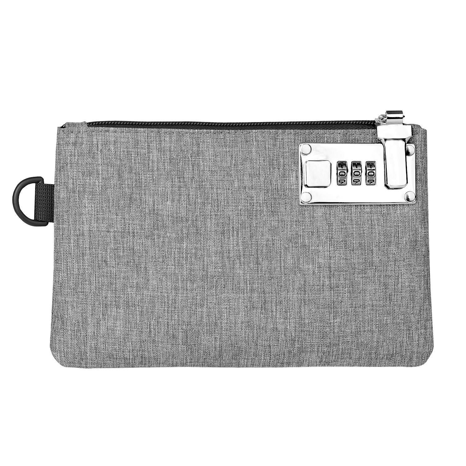 Anti Theft Phone Wallet with Combination Lock Large Capacity Card Holder Organizer