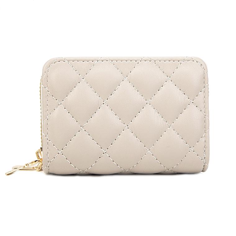 Large Capacity Card Holder Wallet Double Layer Zipper Wallet with Multi Card Slots