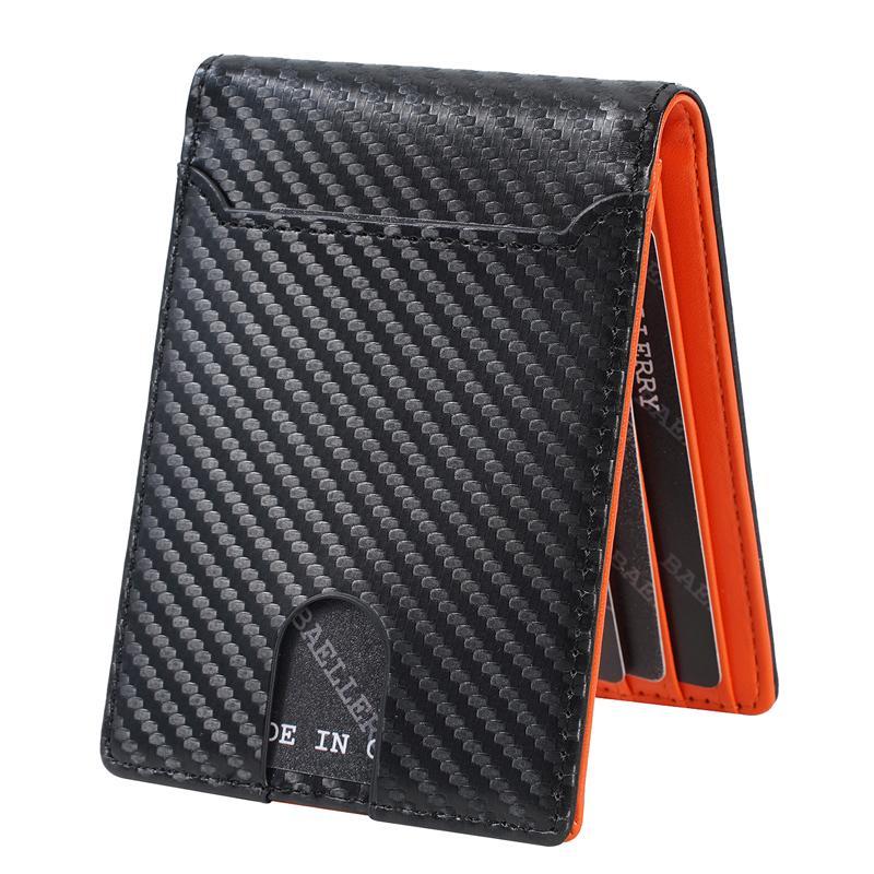 Minimalist Card Holder Slim Carbon Fiber Wallet with Multi Card Slots for Business and Everyday Carry