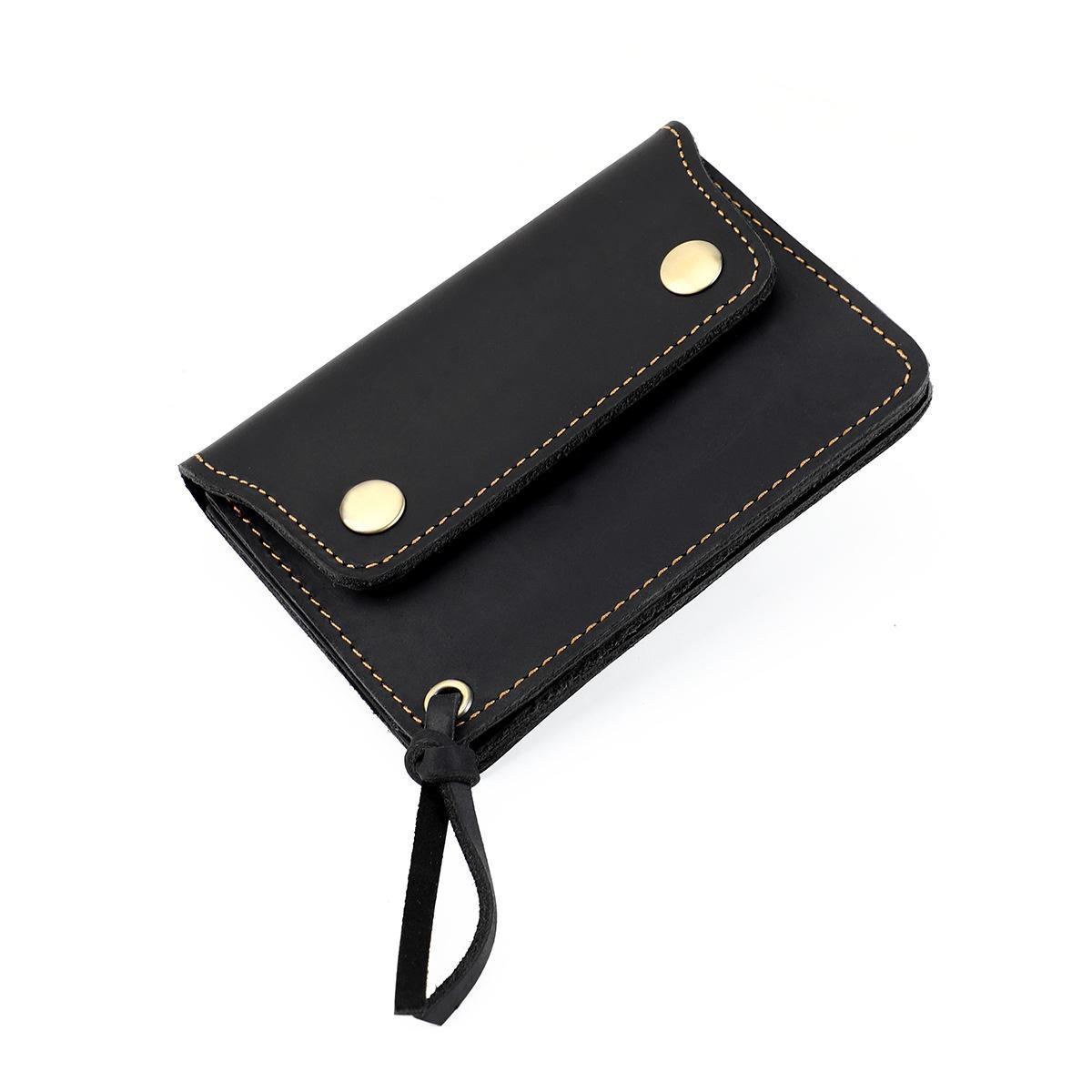 Vintage Crazy Horse Genuine Leather Wallet RFID Style Small Zipper Coin Purse