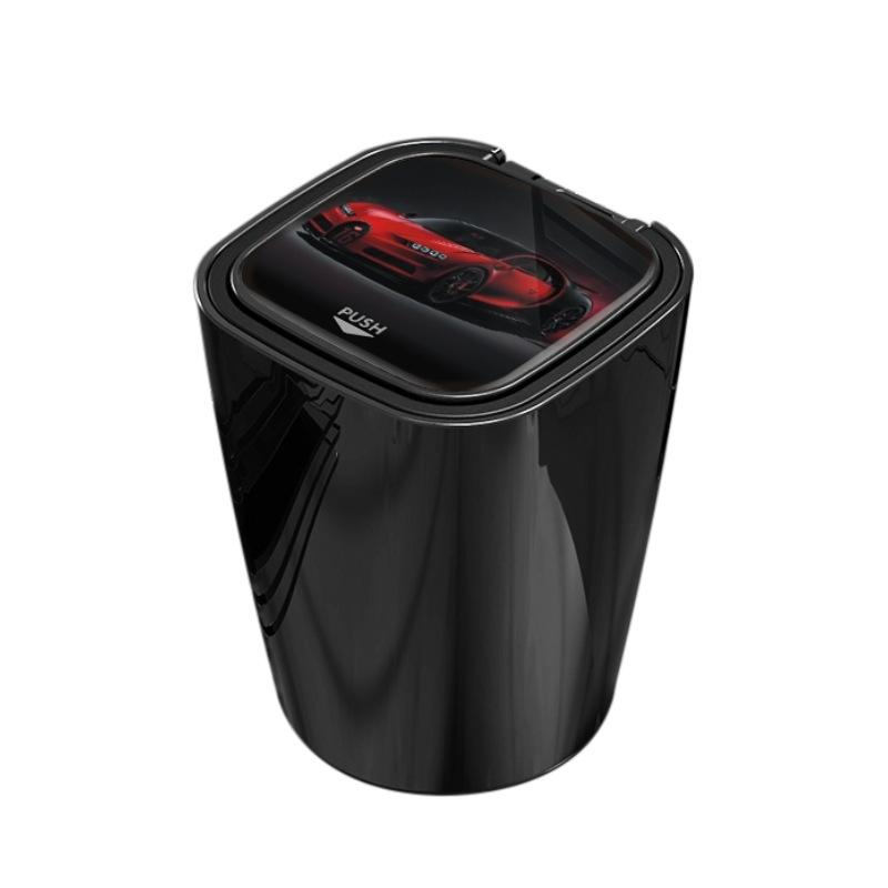 Crystal LED car ashtray with LED light with Detachable Metal Liner for Car Cup Holders