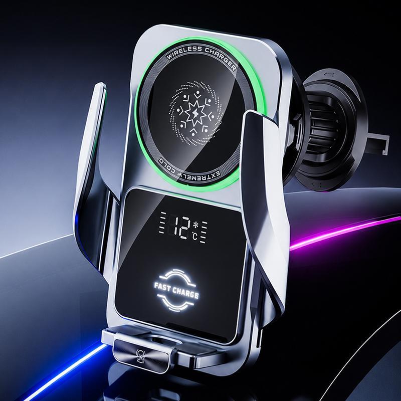 Magnetic Cooling 15W Wireless Car Charger Air Vent Phone Holder